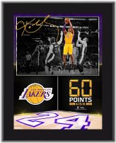 Kobe Bryant 60-Point Finale Commemorative Plaque