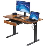 Elevate Desk with Drawer and Riser