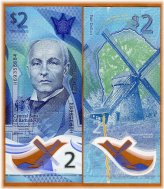 Barbados $2 Polymer Banknote with Fresh Design, UNC 2022