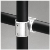 Aluminum Offset Cross for 1.25-Inch Structural Pipe Fitting by Hollaender