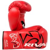 Red Lace-Up Boxing Gloves by RIVAL Boxing