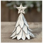 Frosted Metal Pine Tree - 5.25