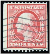 Carmine Washington Coil Stamp