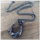 Oceanic Hook Pendant Necklace