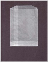 Glassine Stamp Bags (Pack of 100) - Transparent, Ungummed Flaps, 6 3/4 x 9 Inches