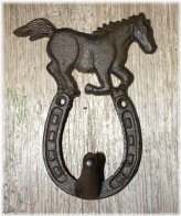 Rustic Ranch Horse Shoe Coat Rack