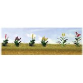 O Scale Assorted Flower Plants - Set of 10