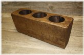 Rustic Charm Triple Candle Holder