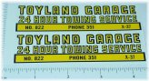 Toyland Towing Service Truck Decals