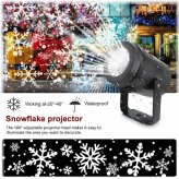 Snowflake Laser Light Display