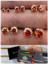 Sunset Sparkle Stud Earrings