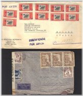 Bolivia 1950's Air Mail Cover Collection