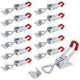 Flexi-Lock Buckle Clamps - 12 Pack, Adjustable Cabinet and Box Latches