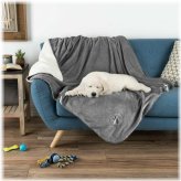 Rainproof Canine Cover - Protect Your Furniture with a 50 x 60 Inch Gray Pet Throw