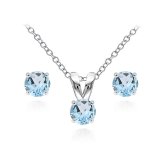 Blue Radiance 925 Silver Jewelry Set