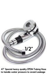 Chrome Sprayer Hose for Salon Sink