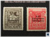 Rhodes Hydrological Cong Stamp Set