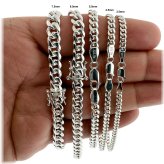 Sterling Silver Miami Cuban Link Chain Bracelet