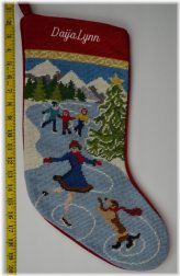 Winter Wonderland Needlepoint Stocking
