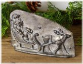Rustic Santa Sleigh with Reindeer Figurine