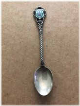 Enamel Elegance 835 Silver Souvenir Spoon