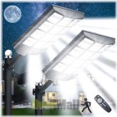 Sunlit Pathway: Commercial Solar Street Light with Dusk to Dawn Sensor and Pole