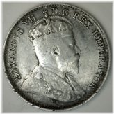 1906 Edwardian Canadian Silver Five Cents