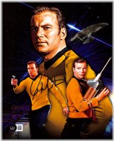 Star Trek 8x10 Photo Autographed by William Shatner with Beckett COA
