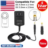 PowerX 15V AC to DC Adapter with 1A/2A Output and Universal Input