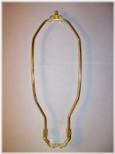 Brass Plated Heavy Duty Lamp Harp