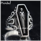 Coffin Skull Ring by MENDEL