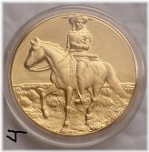 Golden Tribute to Buffalo Bill Cody on Horse by William M. Cary