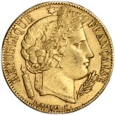 Golden Harvest - French 20 Francs (.1867 oz) - XF/AU - Random Date