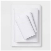 White Cloud Solid Sheet Set