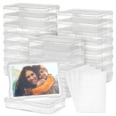 Clear Photo Keeper Box with Labels