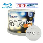 SmartBuy Logo Top Surface Blu-ray Discs (50 Pack)