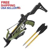 Green ReCurve Crossbow Set with 3 Arrow Bolts