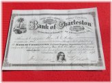 Historic Charleston Stock Certificate - Lot 1896