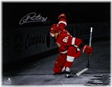 Patrick Kane Autographed Red Wings Photo