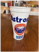 Retro Astros Baseball Souvenir Cup