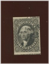 Washington Imperf Stamp from 19th Century