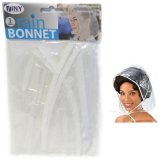 Clear Cap Rain Bonnet - Waterproof Hair Protection Pouch