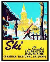 Laurentian Ski Adventure Print