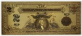 Gold-Plated 1899 $2 Silver Certificate Washington Note