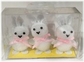 Chenille Bunny Trio