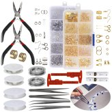 Artisan's Treasure: Complete Earring Making Set with Repair Tools and Craft Supplies