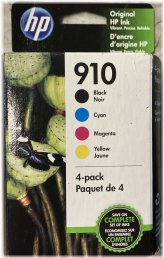 HP 910 Black Color Ink Cartridges 4-Pack