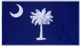 Carolina Standard Flag - 3' x 5' with Brass Grommets for Indoor and Outdoor Use