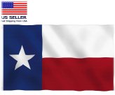 Lone Star State Flag - Texas 3x5 feet with Brass Grommets and Double Stitched Thick Fabric