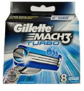 Mach3 Turbo Refill Cartridges - 8 Pack